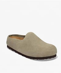 Birkenstock Amsterdam Wrapped Soft Footbed Taupe Clogs