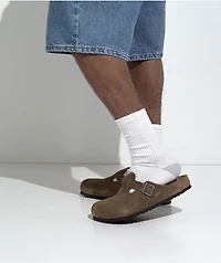 Birkenstock Boston Dark Tea Clogs