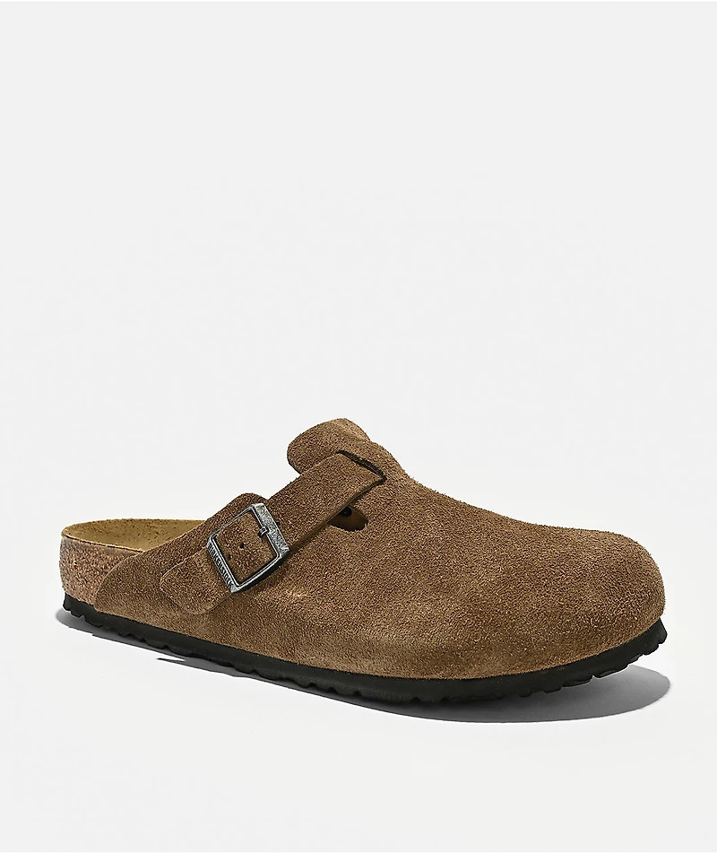 Birkenstock Boston Dark Tea Clogs