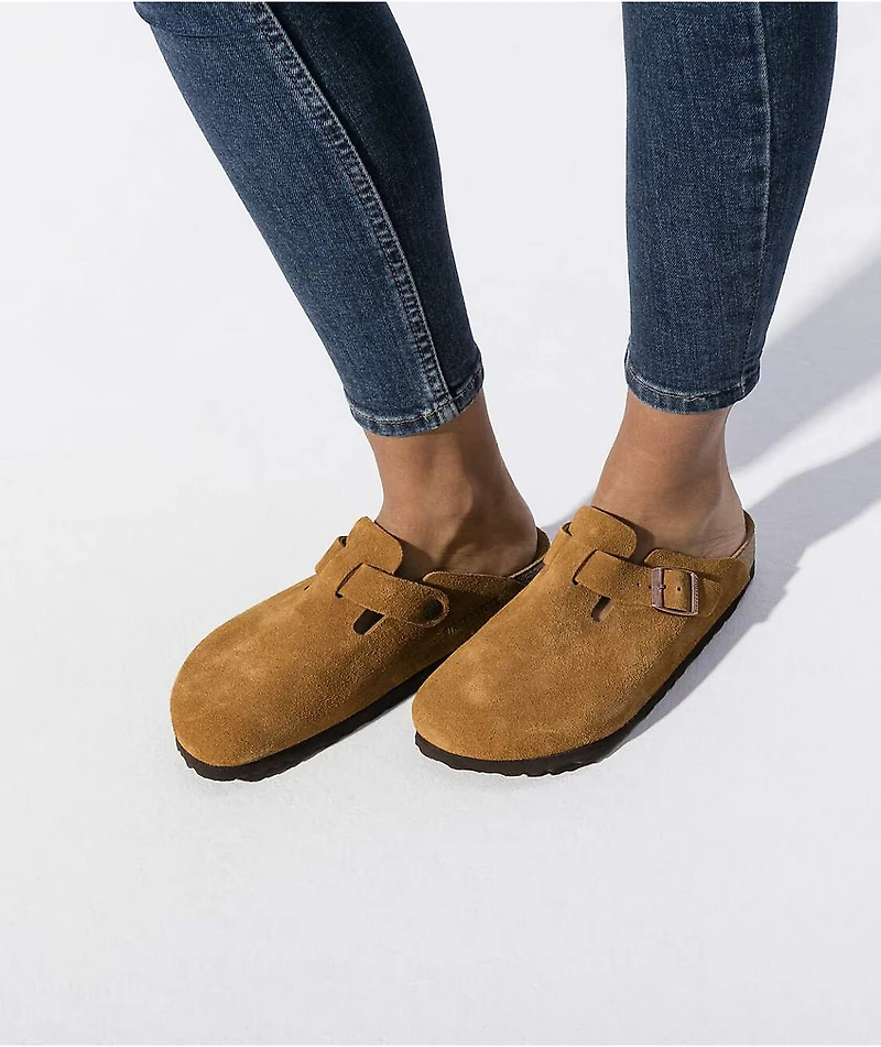 Birkenstock Boston Soft Footbed Mink Brown Clogs