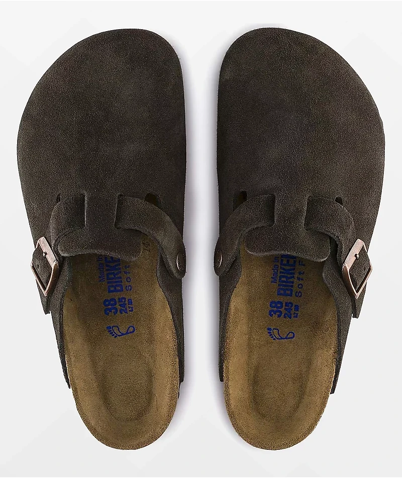 Birkenstock Boston Soft Footbed Mocha Clogs