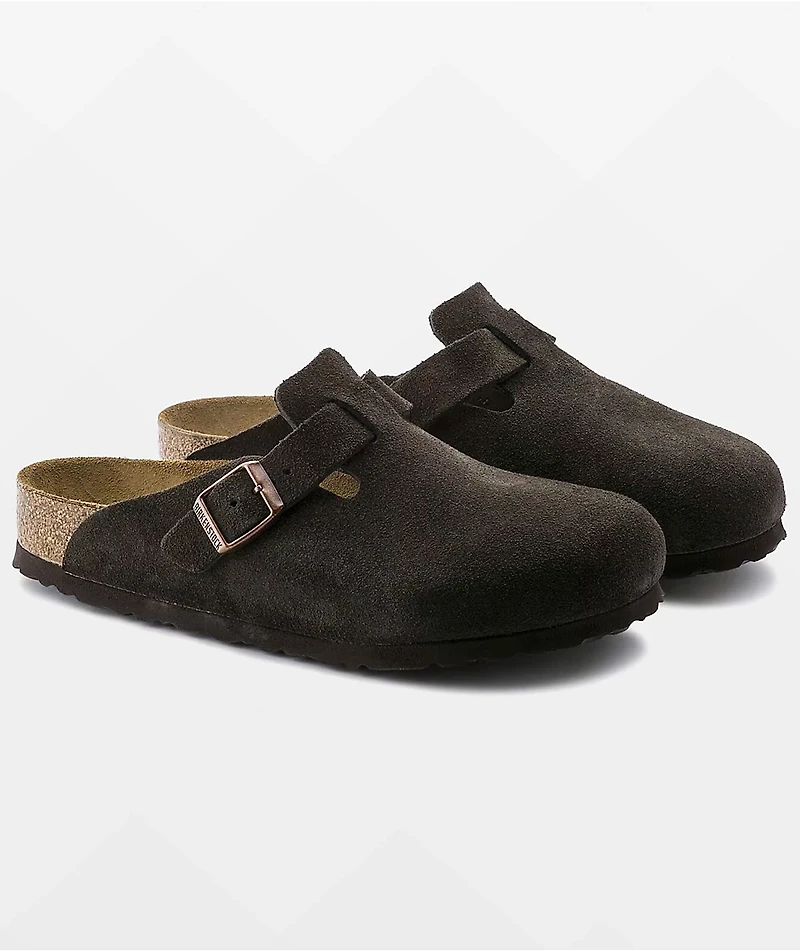 Birkenstock Boston Soft Footbed Mocha Clogs