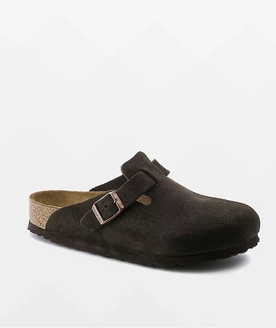 Birkenstock Boston Soft Footbed Mocha Clogs