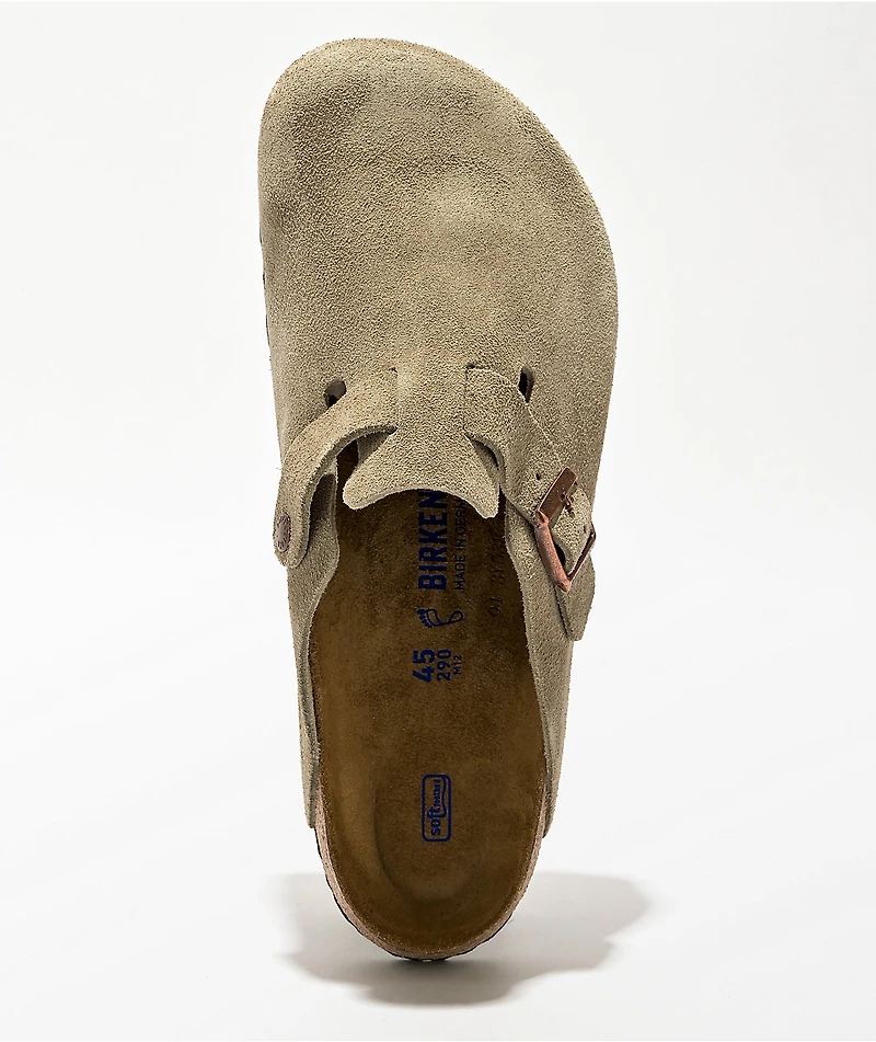 Birkenstock Boston Soft Footbed Taupe Clogs