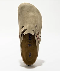 Birkenstock Boston Soft Footbed Taupe Clogs