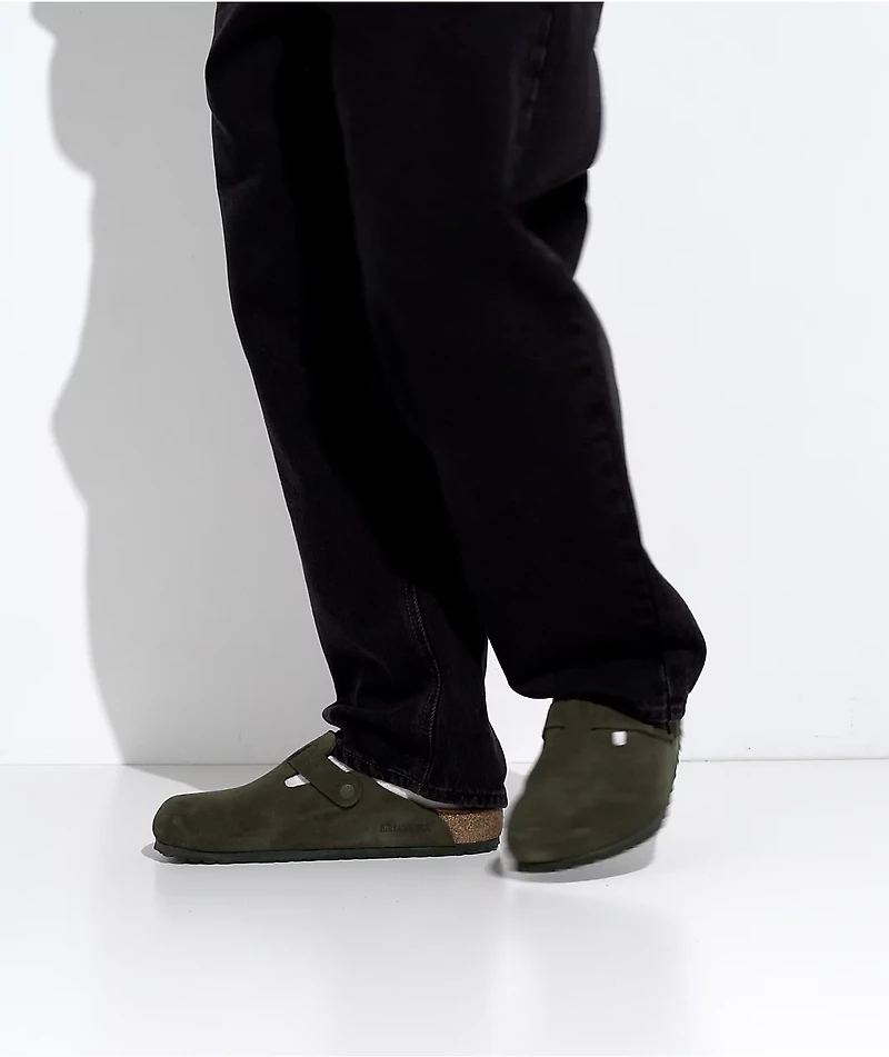 Birkenstock Boston Soft Footbed Thyme Clogs