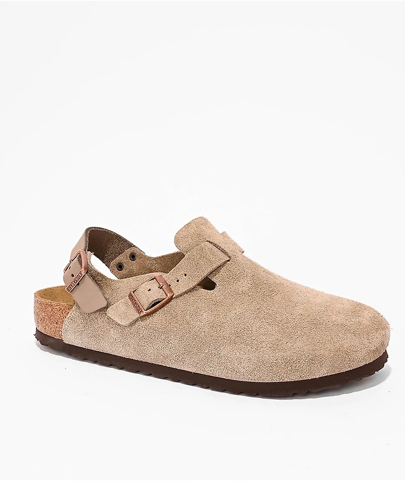 Birkenstock Tokio Soft Footbed Taupe Clogs