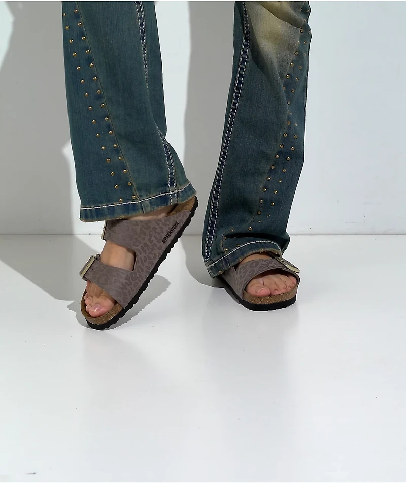 Birkenstock Women's Arizona Leopard Grey Sandals