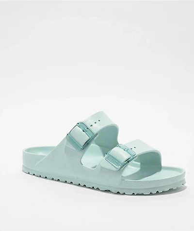 Birkenstock Women's Arizona Stealth Buckle EVA Surf Green Sandals
