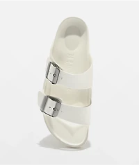 Birkenstock Women's Arizona Stealth Buckle White EVA Sandals