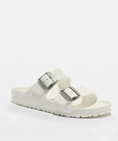 Birkenstock Women's Arizona Stealth Buckle White EVA Sandals