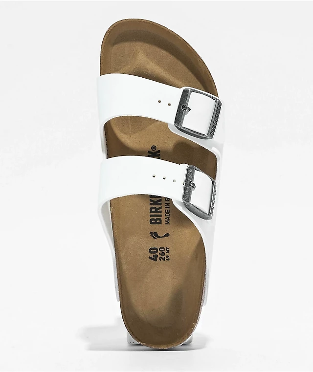 Birkenstock Women's Arizona White Sandals