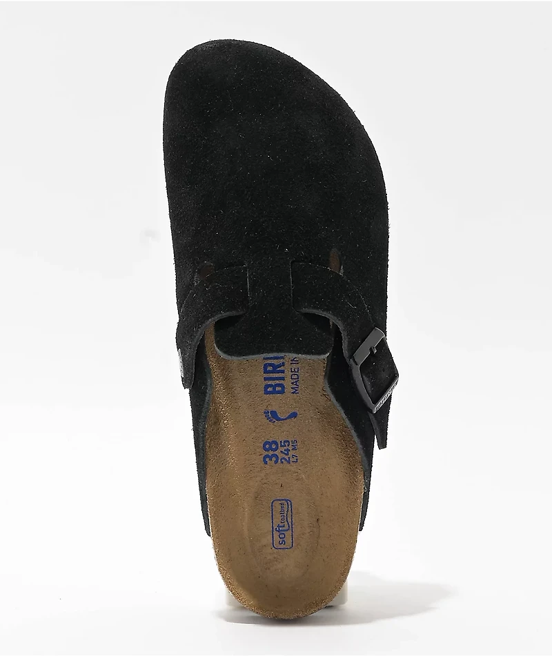 Birkenstock Women's Boston Soft Footbed Black Clogs