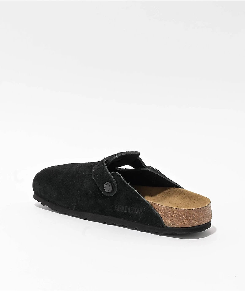 Birkenstock Women's Boston Soft Footbed Black Clogs