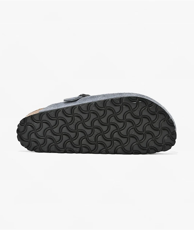 Birkenstock Women's Boston Soft Footbed Stone Blue Clogs