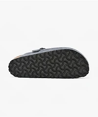 Birkenstock Women's Boston Soft Footbed Stone Blue Clogs