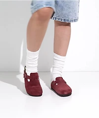 Birkenstock Women's Boston Soft Footbed Zinfandel Clogs