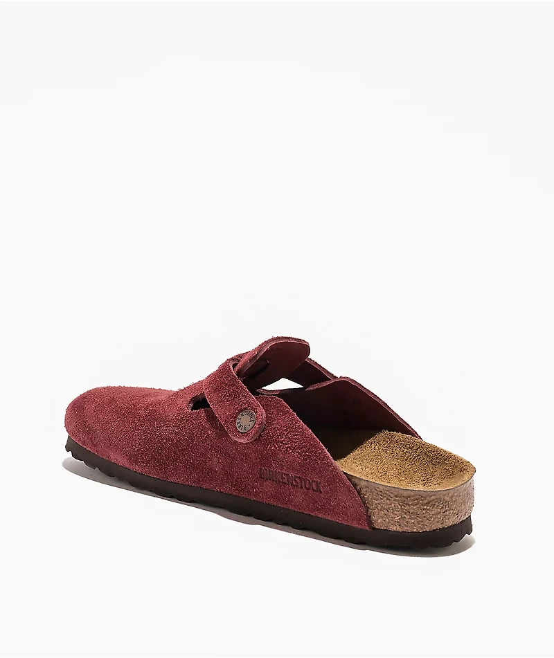 Birkenstock Women's Boston Soft Footbed Zinfandel Clogs