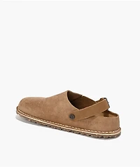 Birkenstock Women's Lutry Suede Taupe Clogs