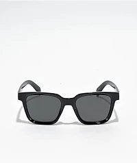 Black Indented Square Sunglasses