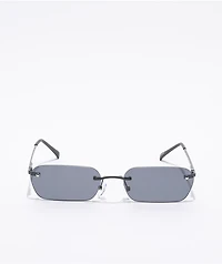 Black Mini Rectangle Sunglasses