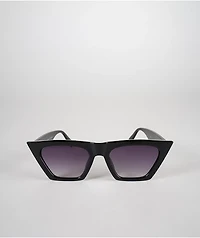 Black Trap Square Cat Eye Sunglasses
