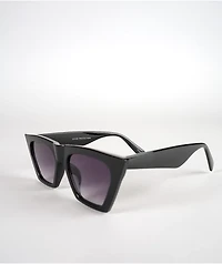 Black Trap Square Cat Eye Sunglasses