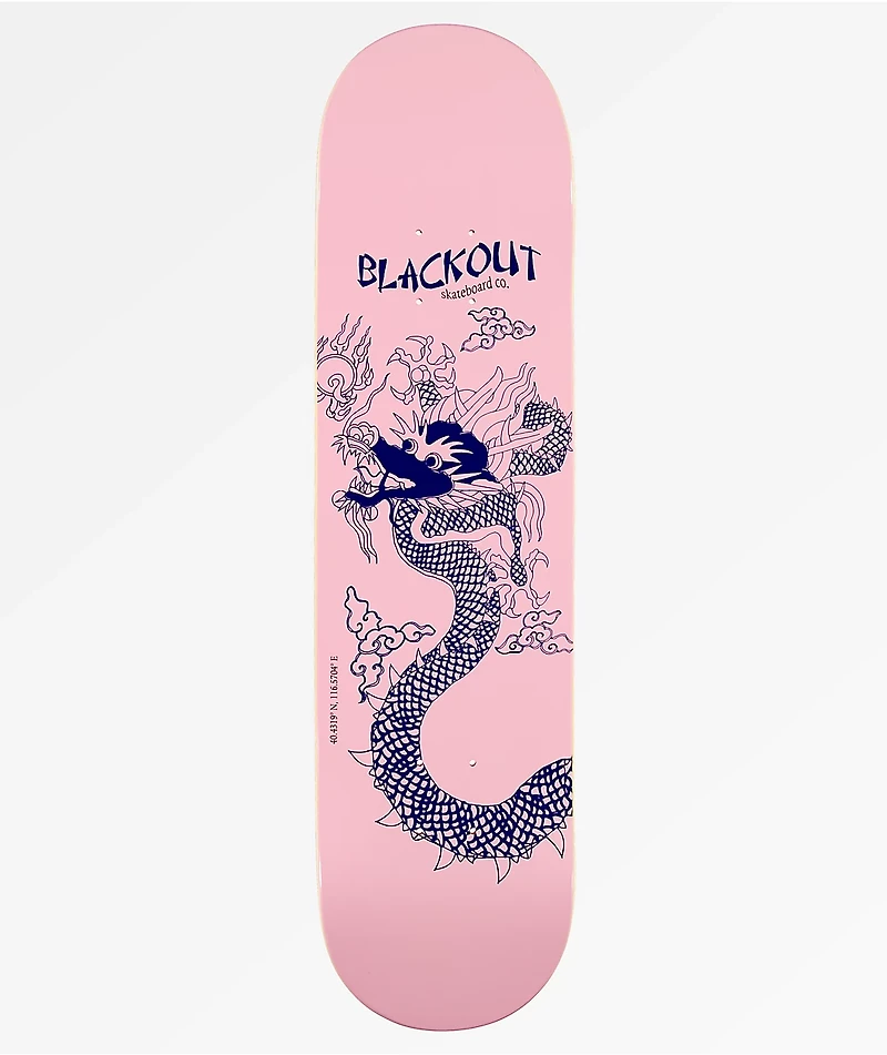 Blackout Dragon Roll 8.0" Skateboard Deck