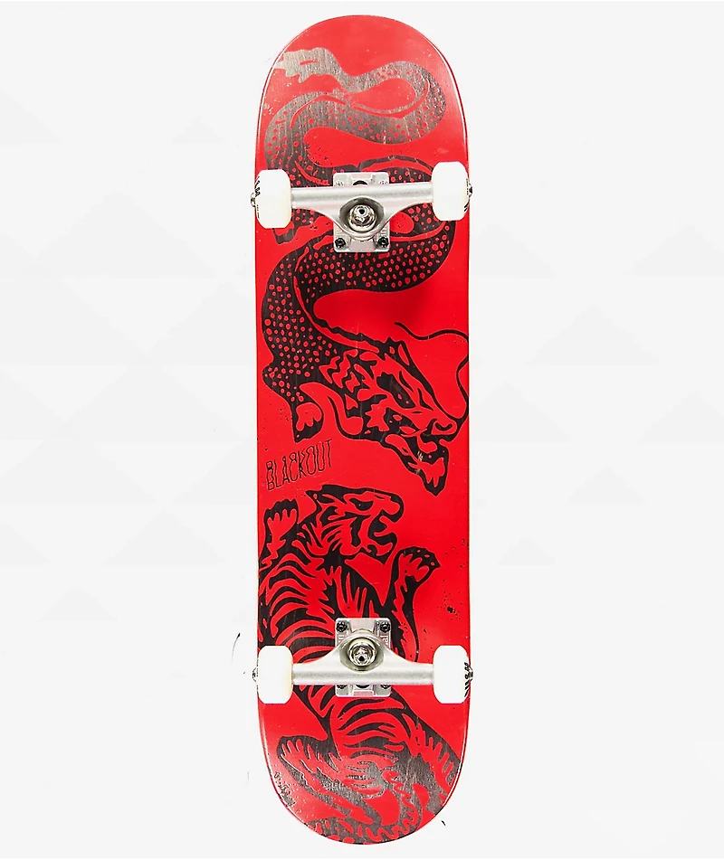 Blackout Neon Dragon 8.0" Skateboard Complete
