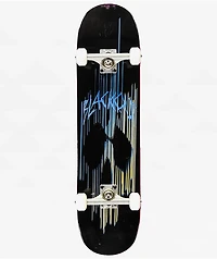 Blackout Scratch Skull 8.0" Skateboard Complete