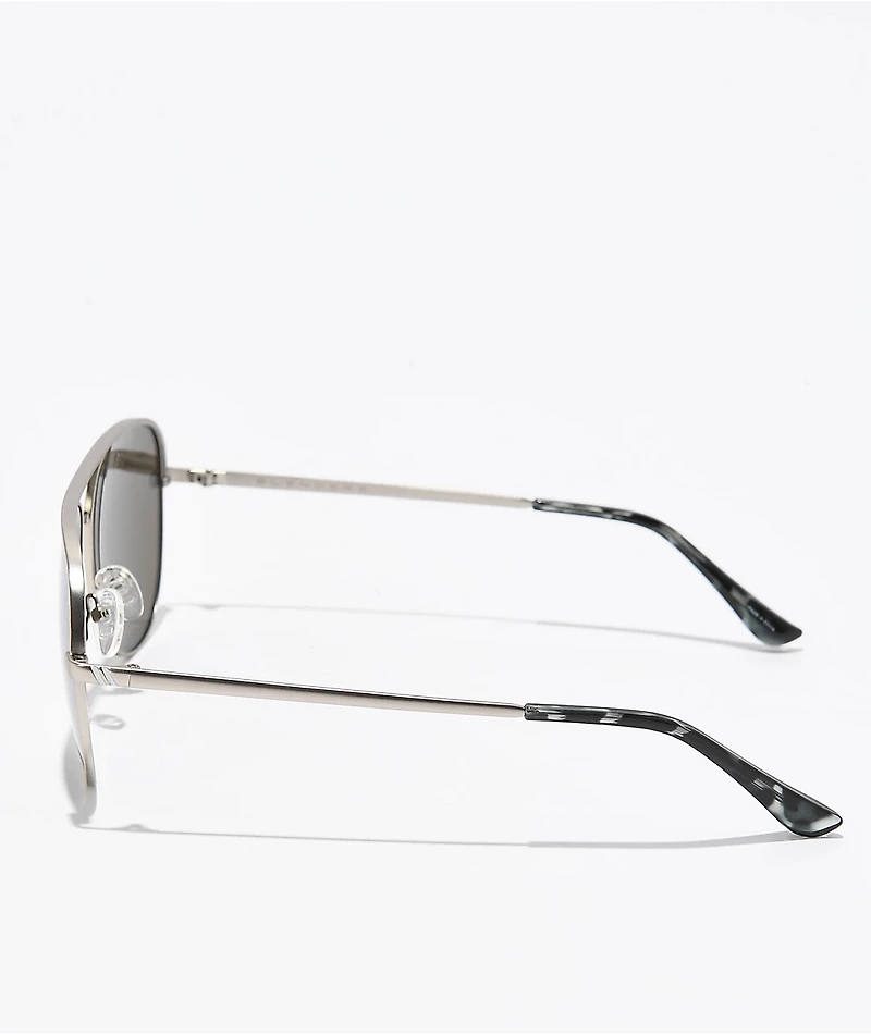 Blenders Shadow Matte Silver Polarized Sunglasses