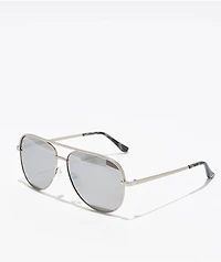Blenders Shadow Matte Silver Polarized Sunglasses
