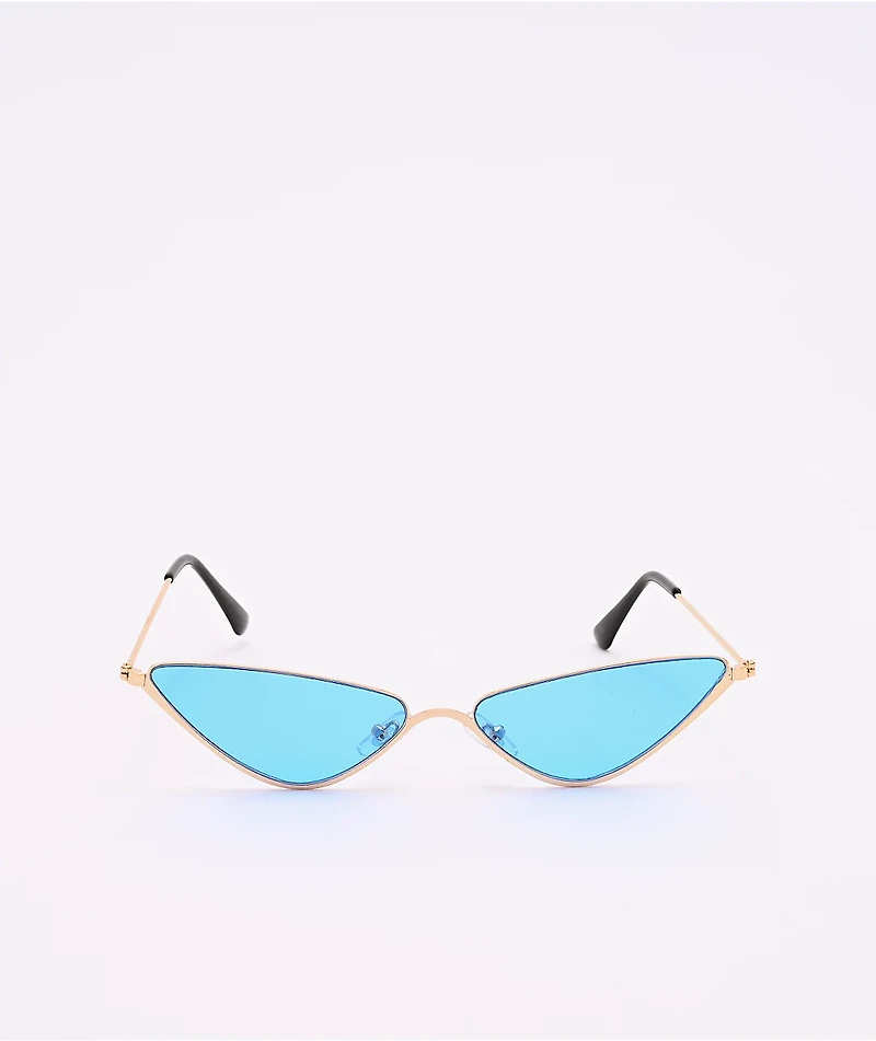 Blue Triangle Mini Sunglasses