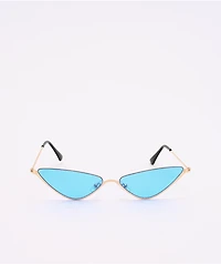Blue Triangle Mini Sunglasses