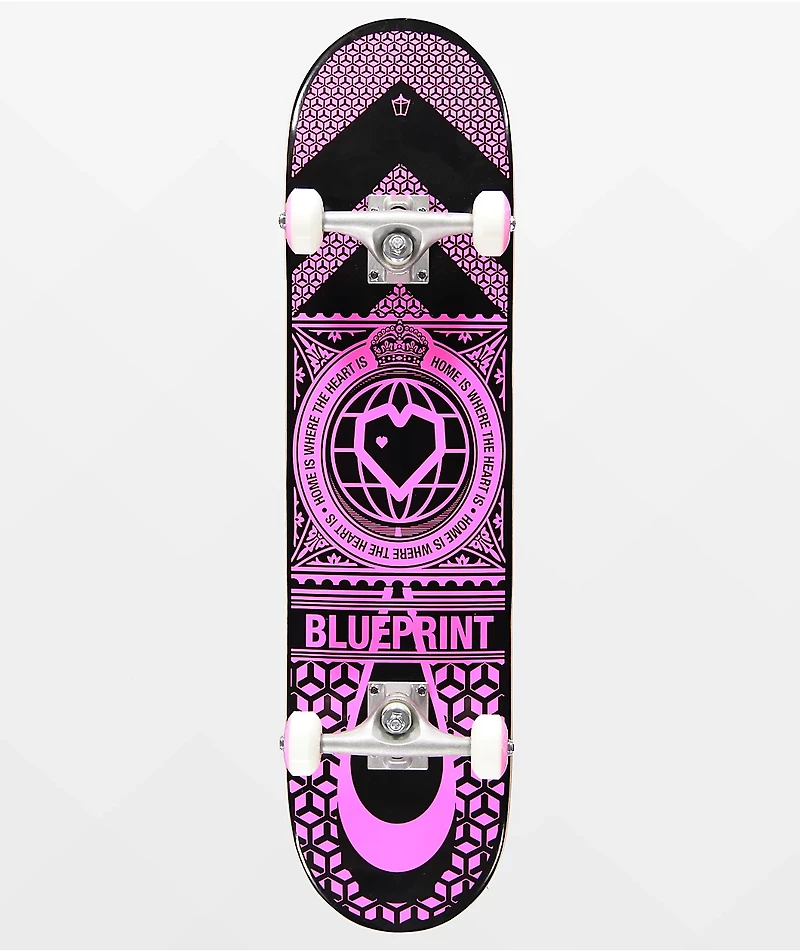 Blueprint Home Heart 7.75" Skateboard Complete