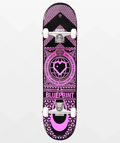 Blueprint Home Heart 7.75" Skateboard Complete