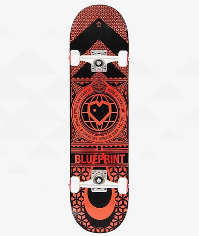 Blueprint Home Heart 8.0" Skateboard Complete
