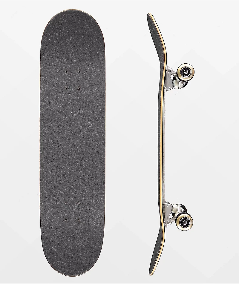 Blueprint Home Heart 8.12" Black & Gold Skateboard Complete