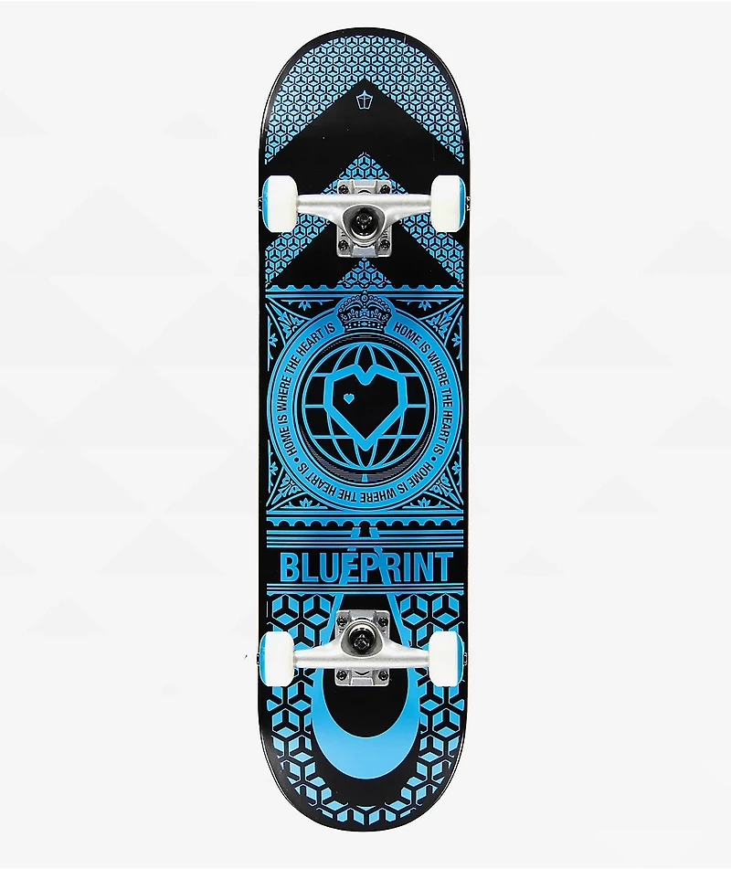Blueprint Home Heart 8.25" Skateboard Complete