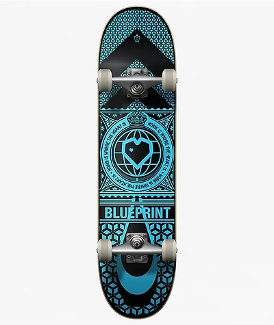 Blueprint Kids Home Heart 7.5" Soft Top Skateboard Complete