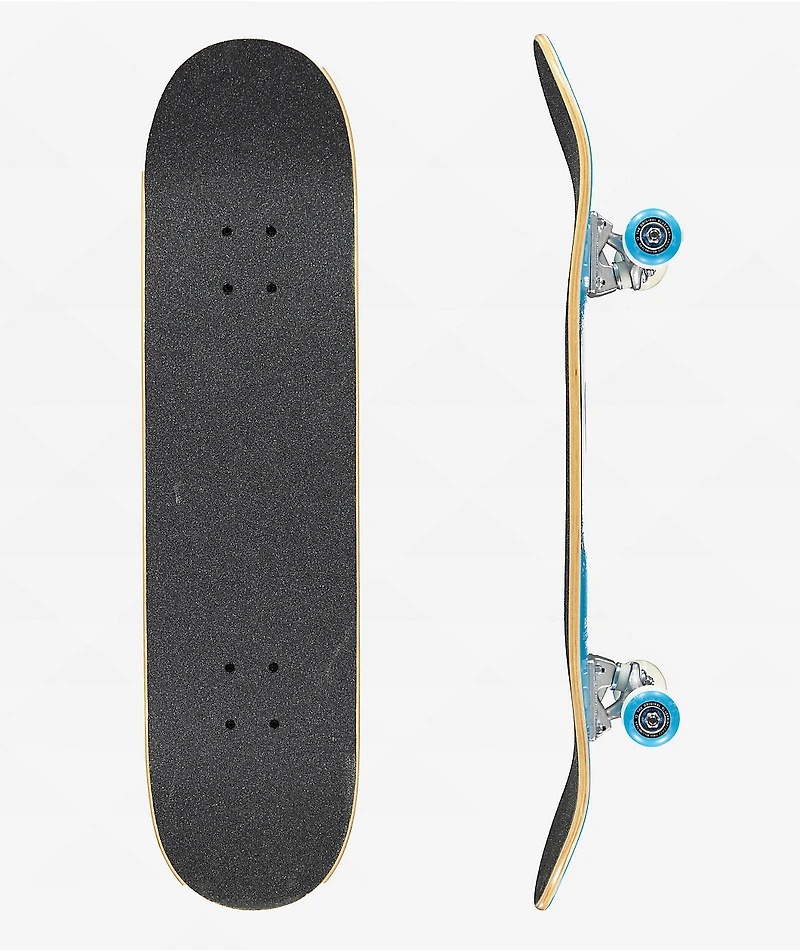 Blueprint Spray Heart Blue 8.0" Skateboard Complete