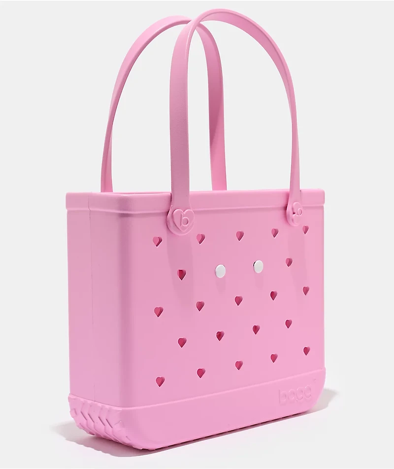 Bogg Baby Heart Cut Out Pink Taffy Tote Bag
