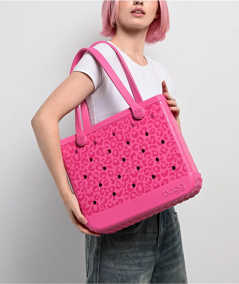 Bogg Baby Purfect Pink Leopard Tote Bag
