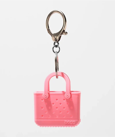 Bogg Tiny Tote Bag Blowing Pink Bubbles Keychain