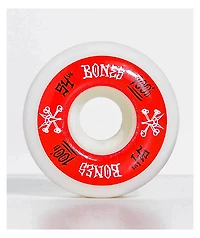 Bones 100 Ringers 54mm Red & White Skateboard Wheels