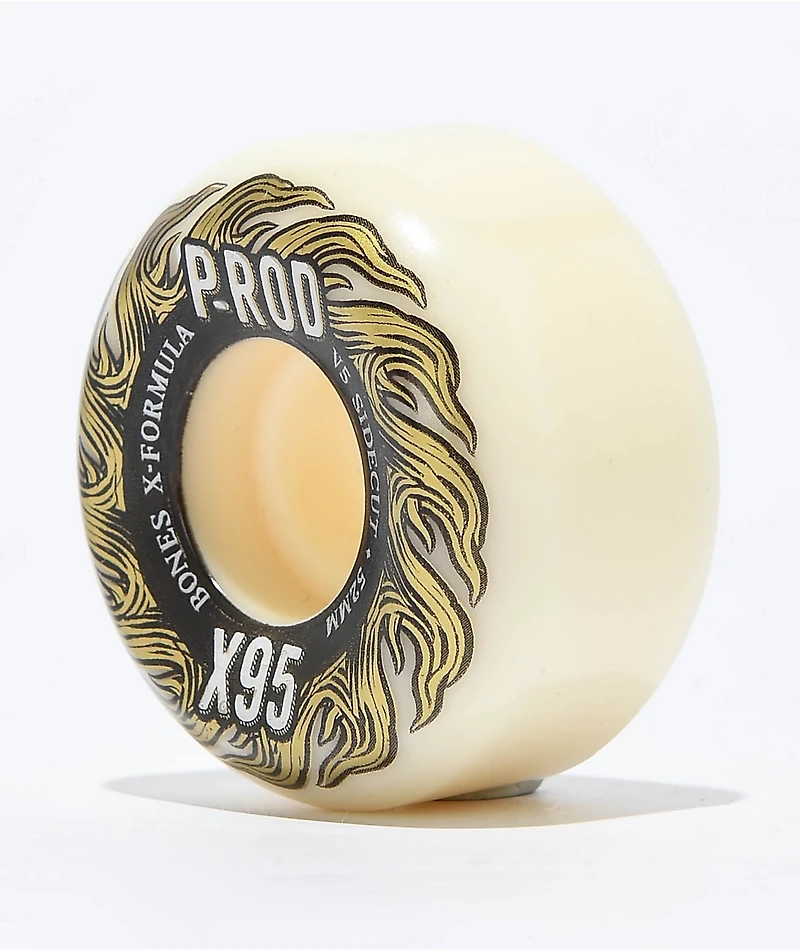 Bones P-Rod X-Formula V5 Sidecut 52mm 95a Skateboard Wheels