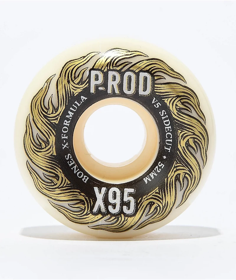 Bones P-Rod X-Formula V5 Sidecut 52mm 95a Skateboard Wheels