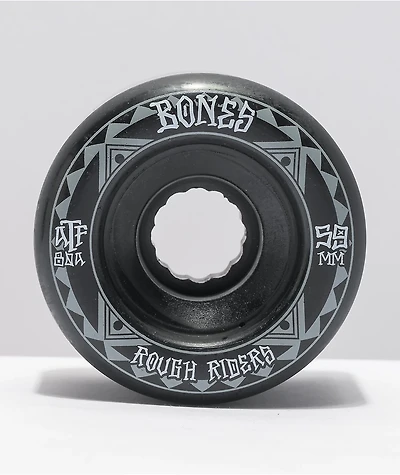 Bones Roughriders ATF 59mm 80a Black Cruiser Wheels
