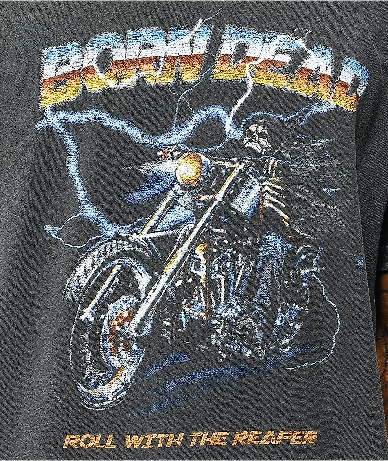 Born Dead The Reaper Washed Black T-Shirt