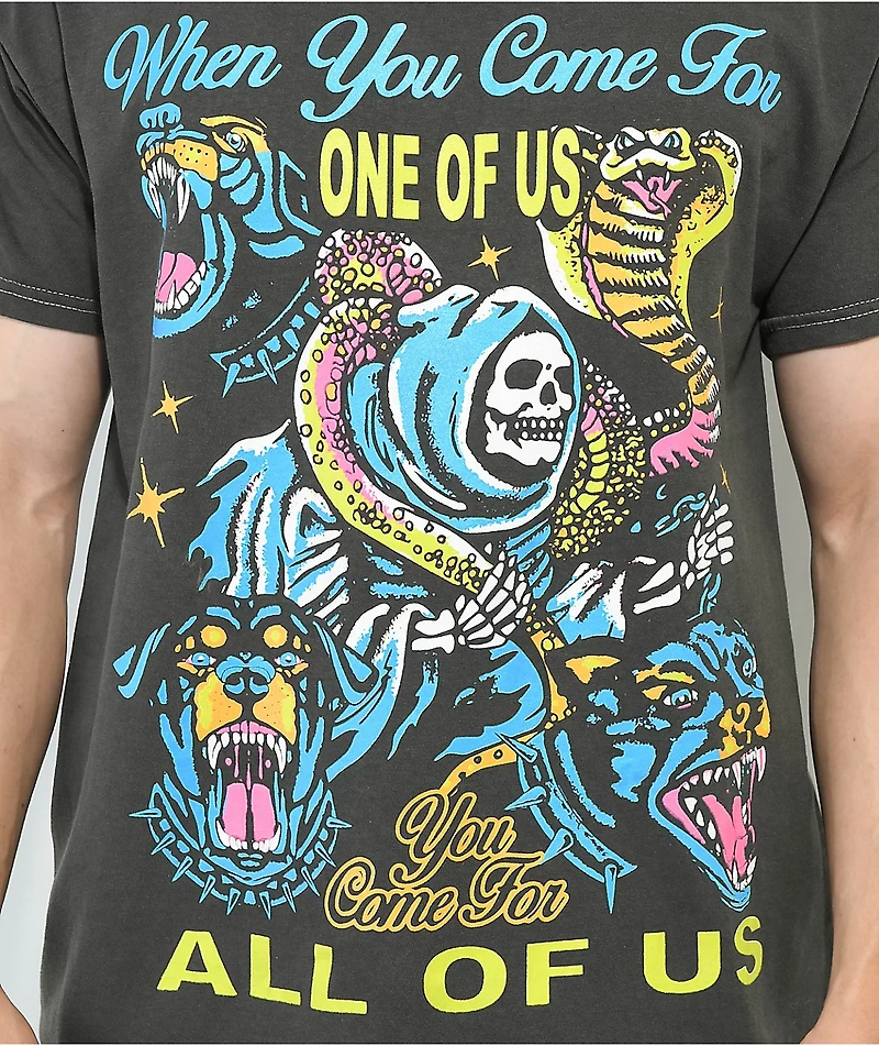 Boss Dog All Of Us Black Wash T-Shirt